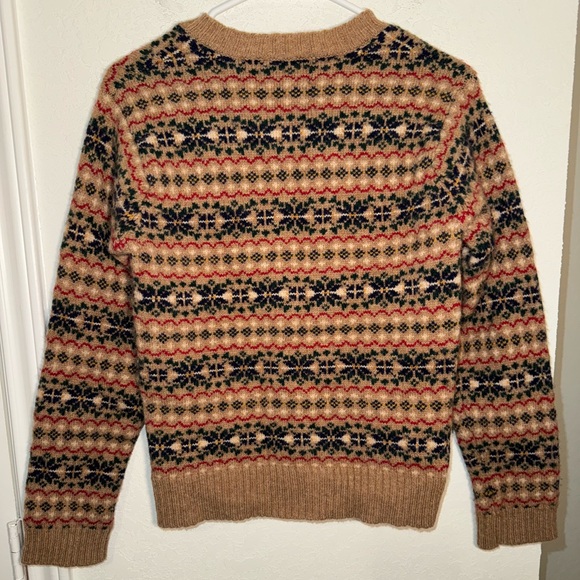 Abercrombie & Fitch Vintage Shetland Wool Sweater Womens Small Ugly Christmas - Picture 5 of 6